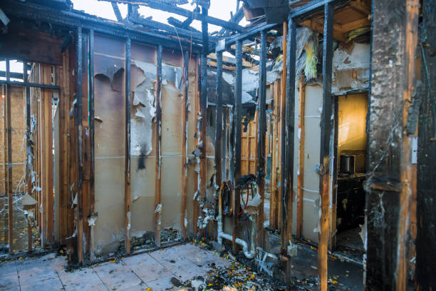 Professional Fire Damage Restoration technician working in Uhrichsville, OH